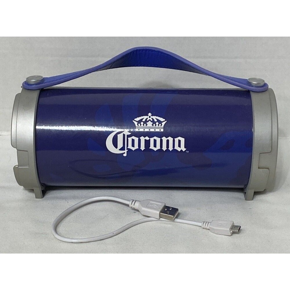 Corona Extra 45247 Corona Extra Blue Portable Bluetooth Speaker w/Charger cable